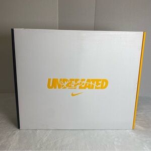 NIKE  Undefeated White Empty Box with Yellow Logo